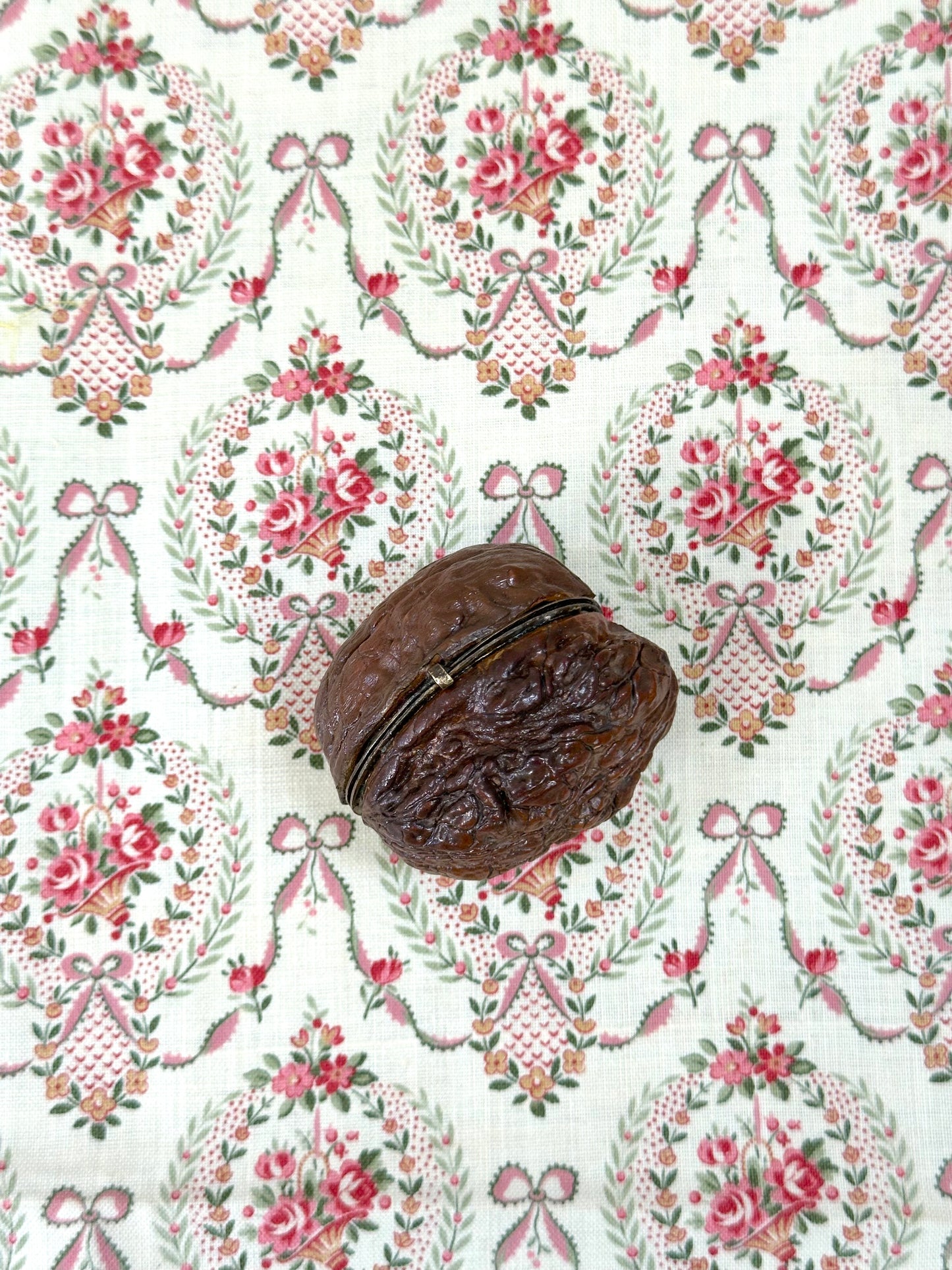 Antique French Walnut Victorian Etui Sewing Set