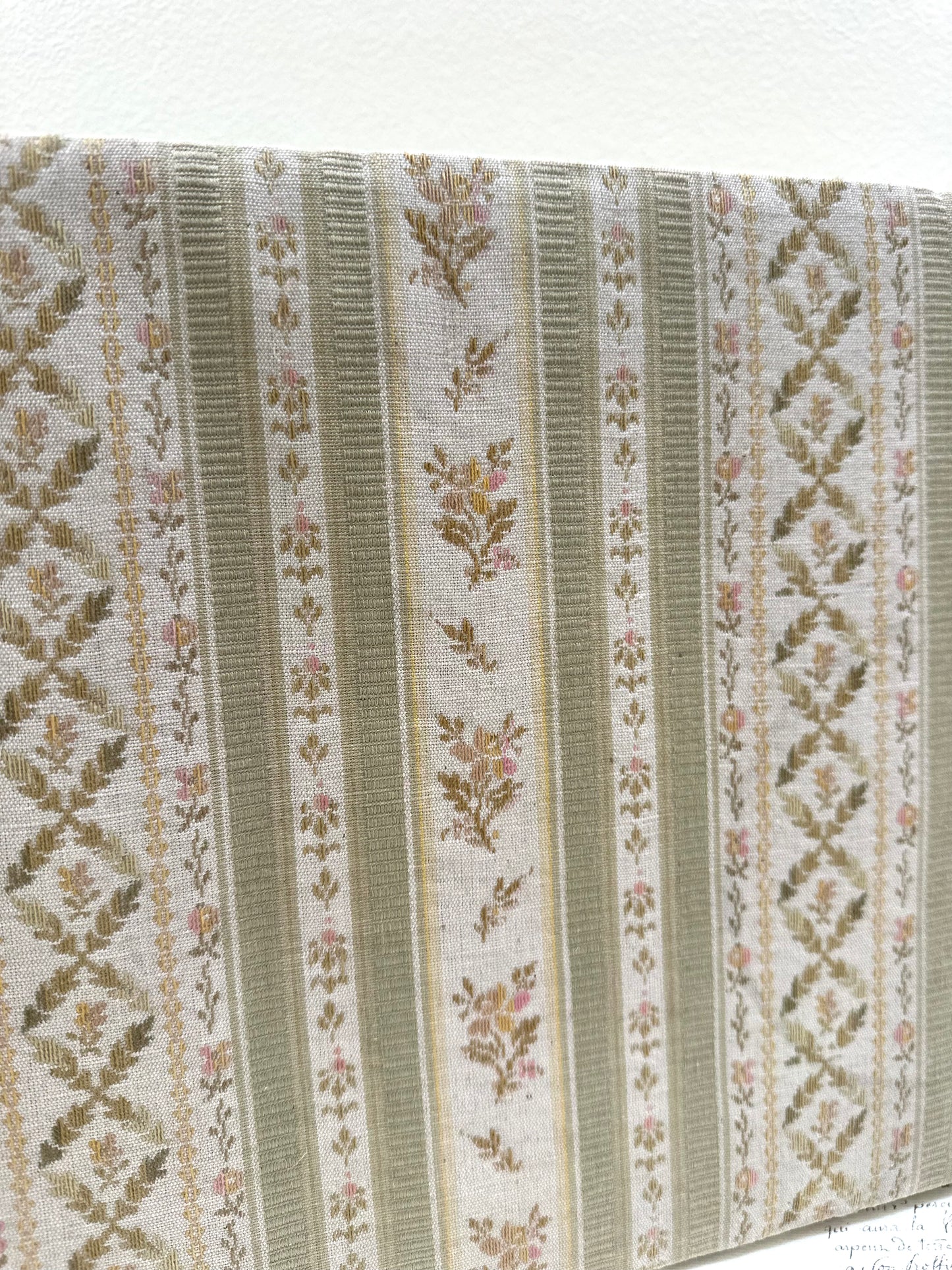 Large Antique French Fabric Covered Boudoir Box