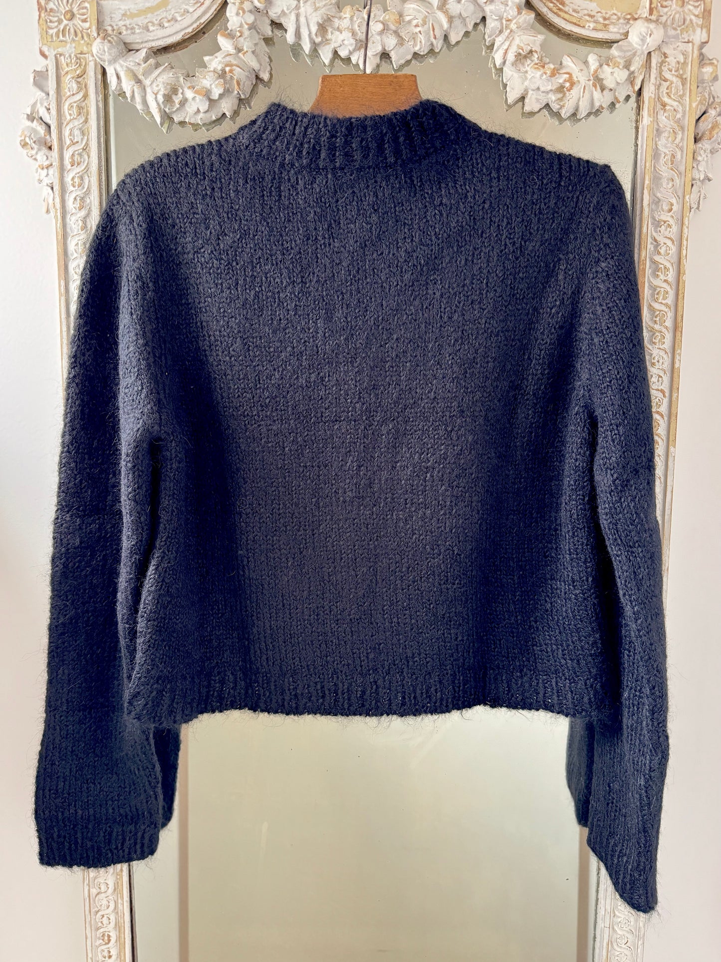 Sula Baby Alpaca Nickel Cardi - Black LAST ONE Medium
