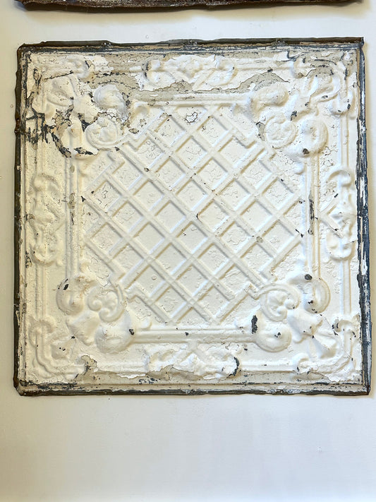 Vintage European Tin Ceiling Panels