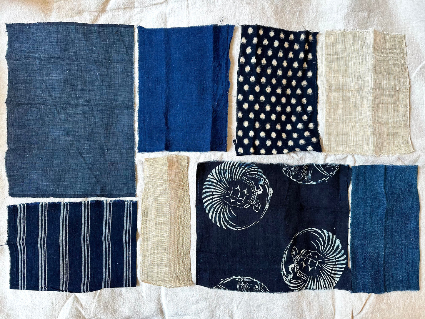 Antique Japanese Fabric Bundle - Spot