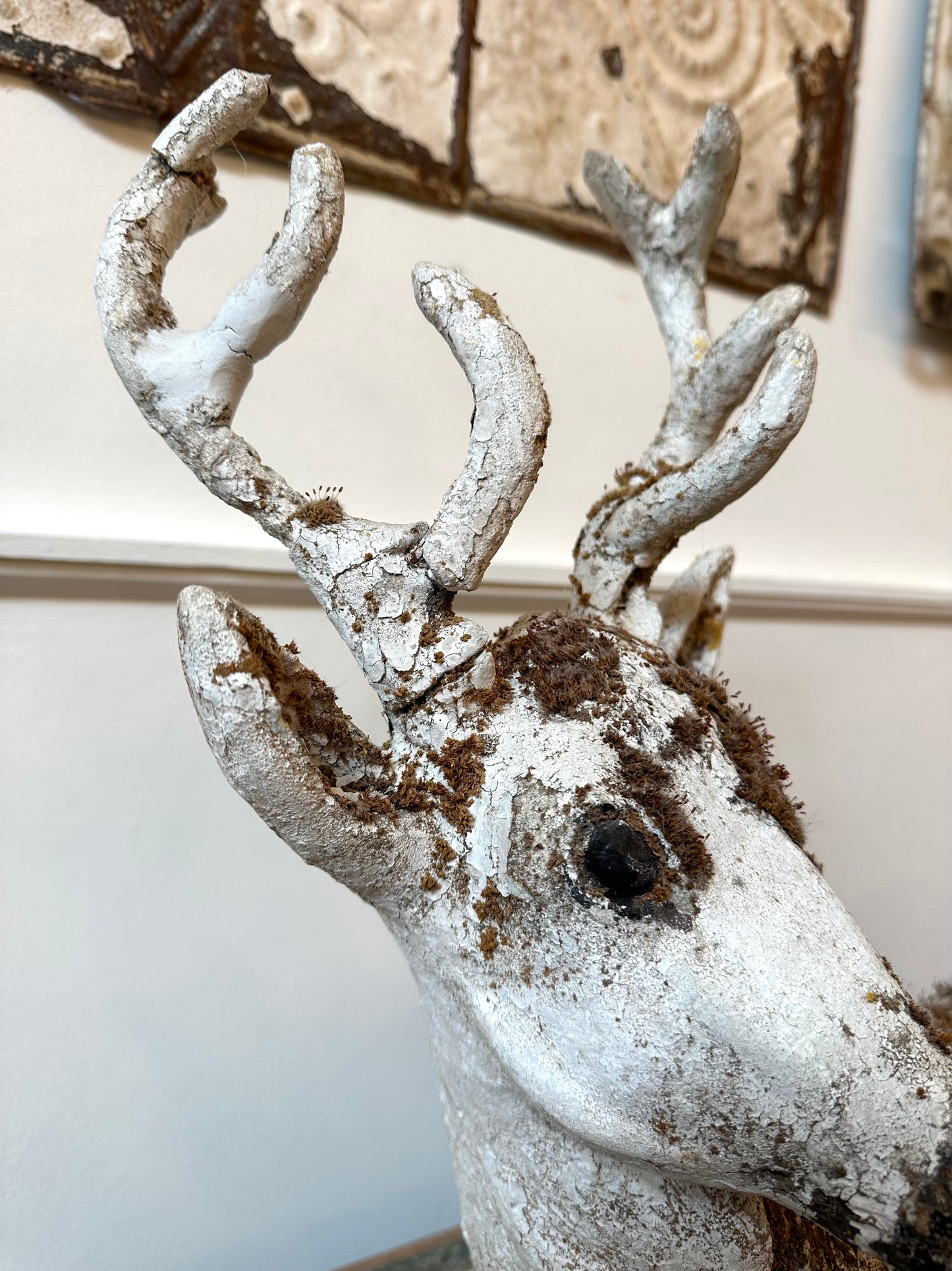 Antique French Deer Garden Statue