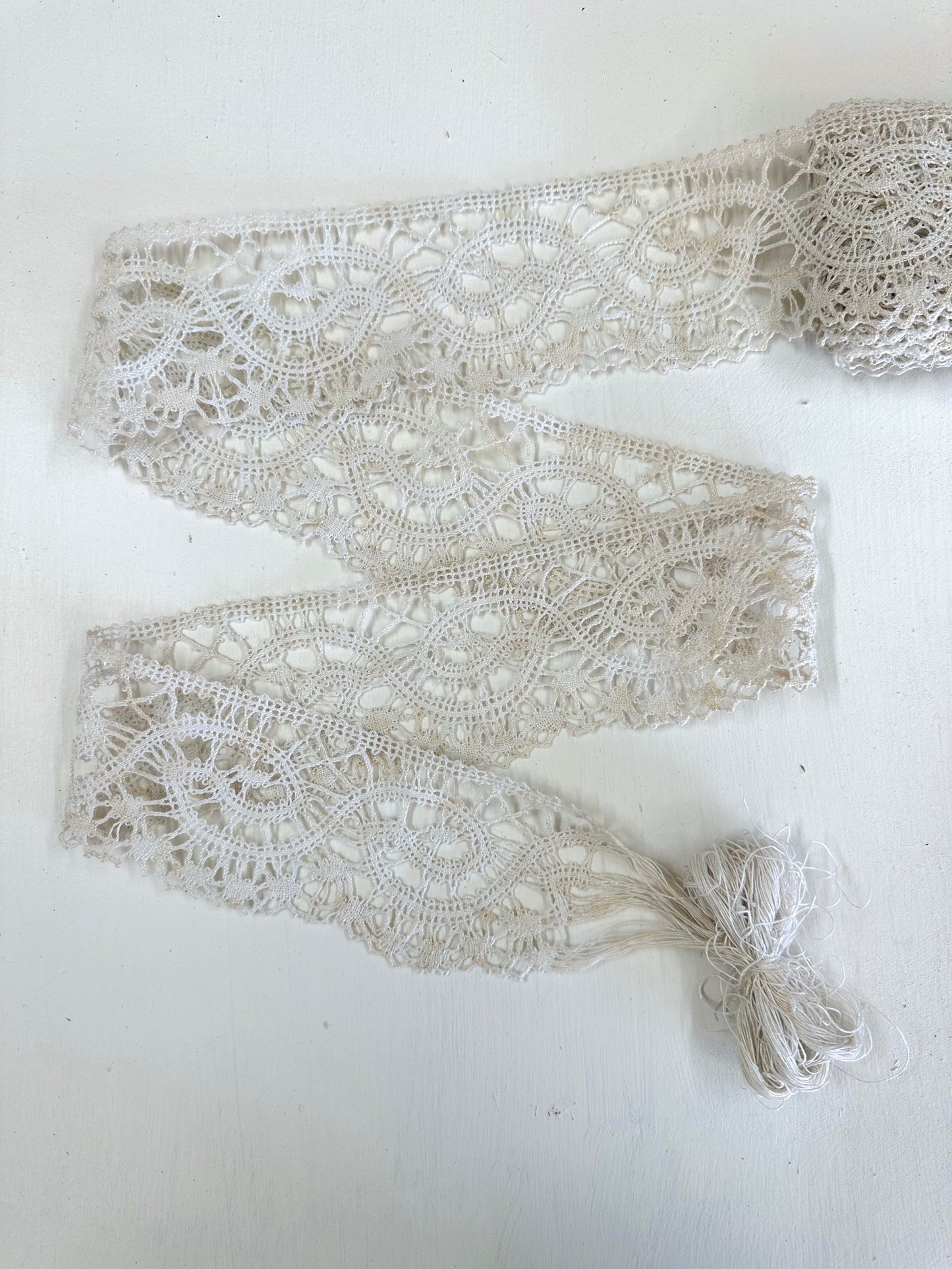 Antique Belgian Cluny Lace Edging