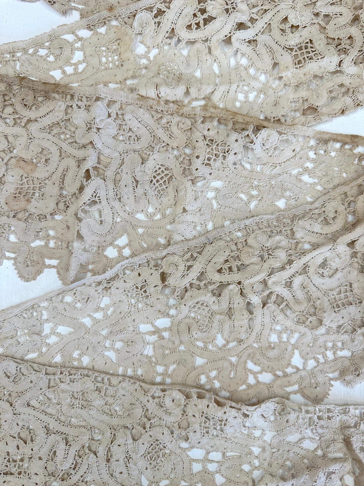 Antique French Wide Lace Edging