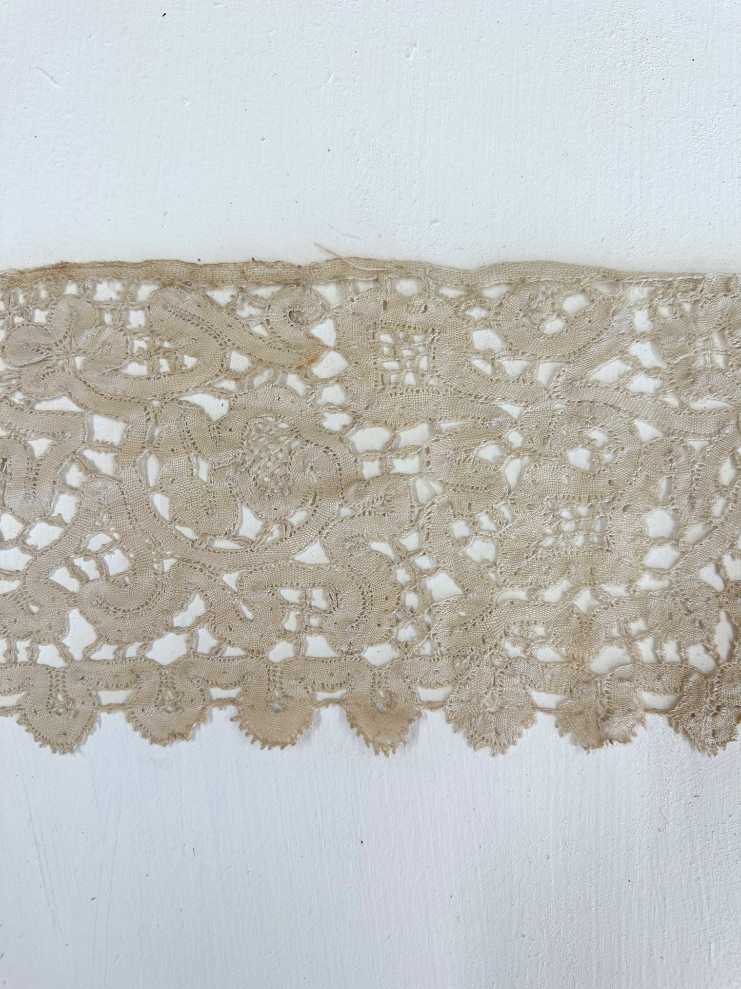 Antique French Wide Lace Edging