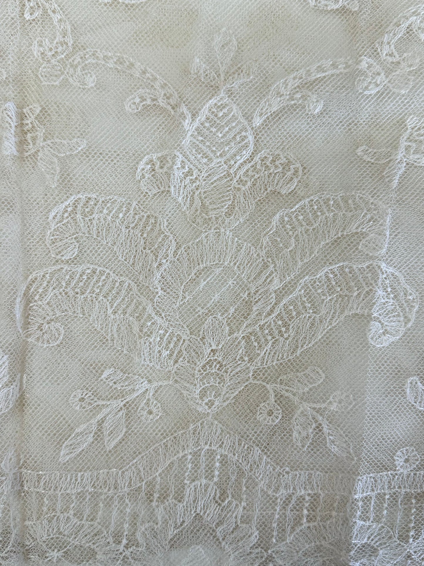 Antique Piece Of Embroidered Lace