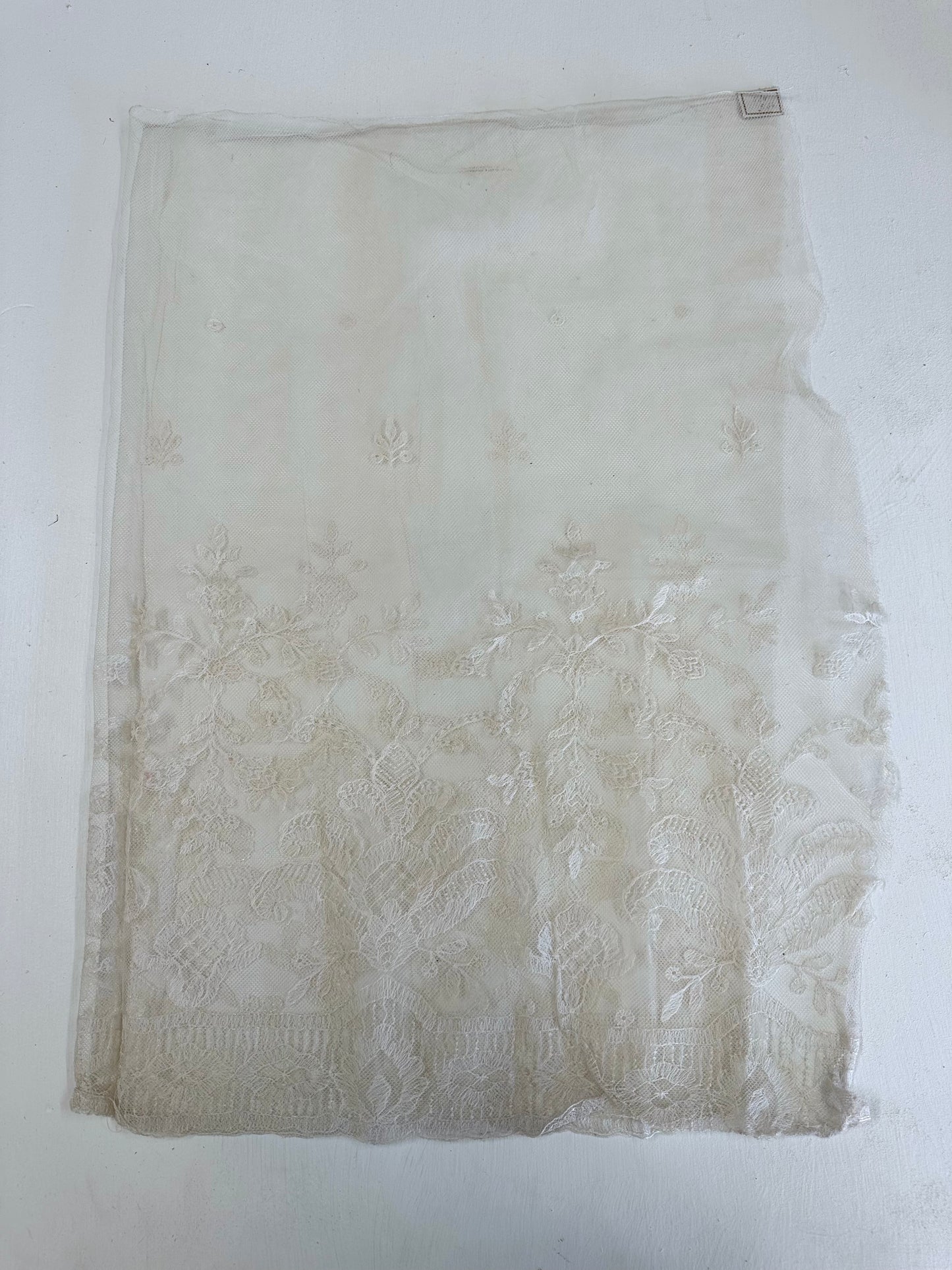 Antique Piece Of Embroidered Lace