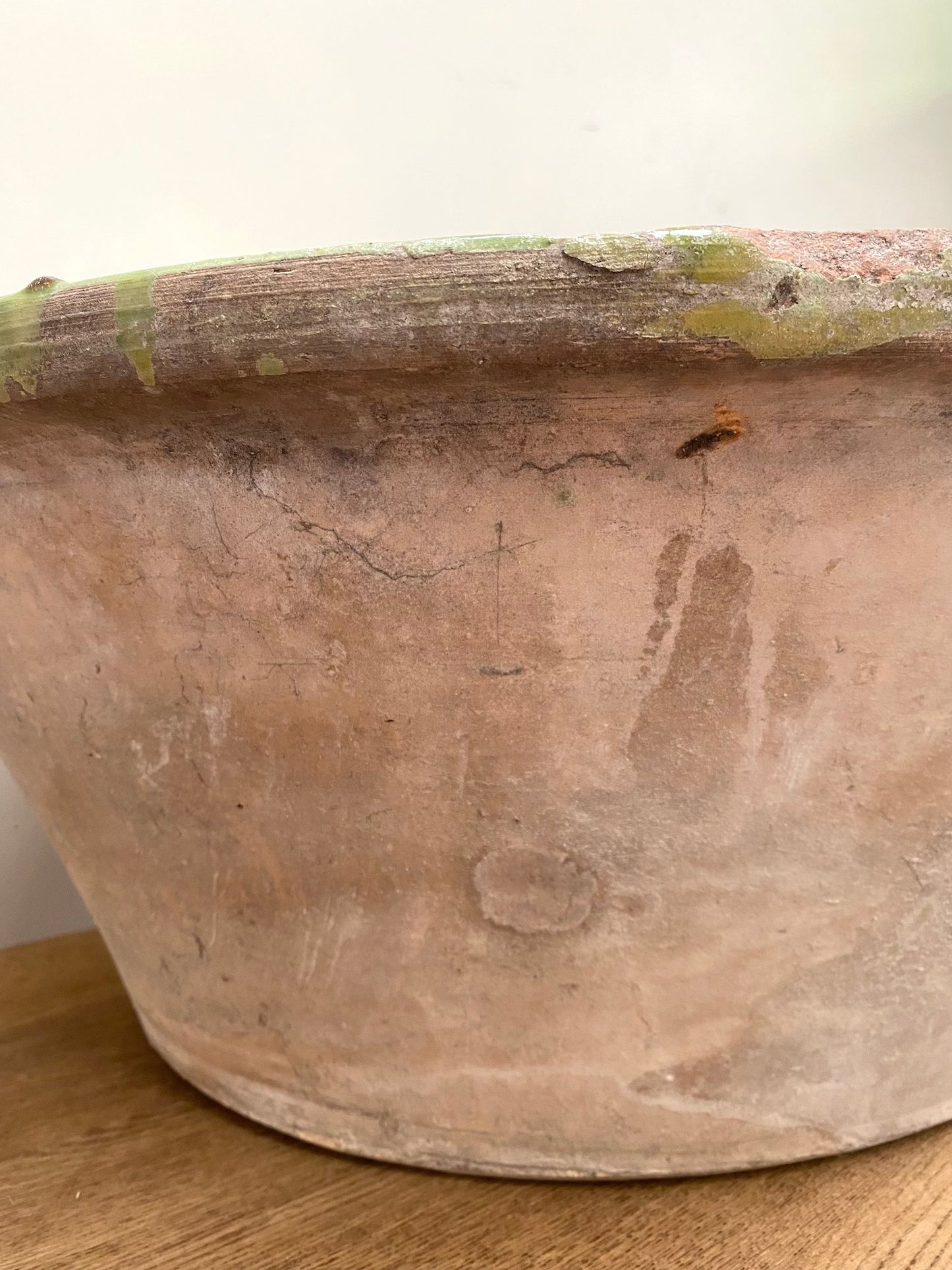 Vintage Spanish Glazed Bowl - Fern Green - Extra Large