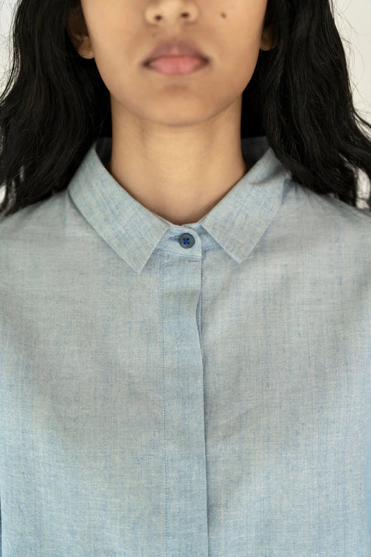 Runaway Bicycle Pale Blue Short Sleeve Shirt