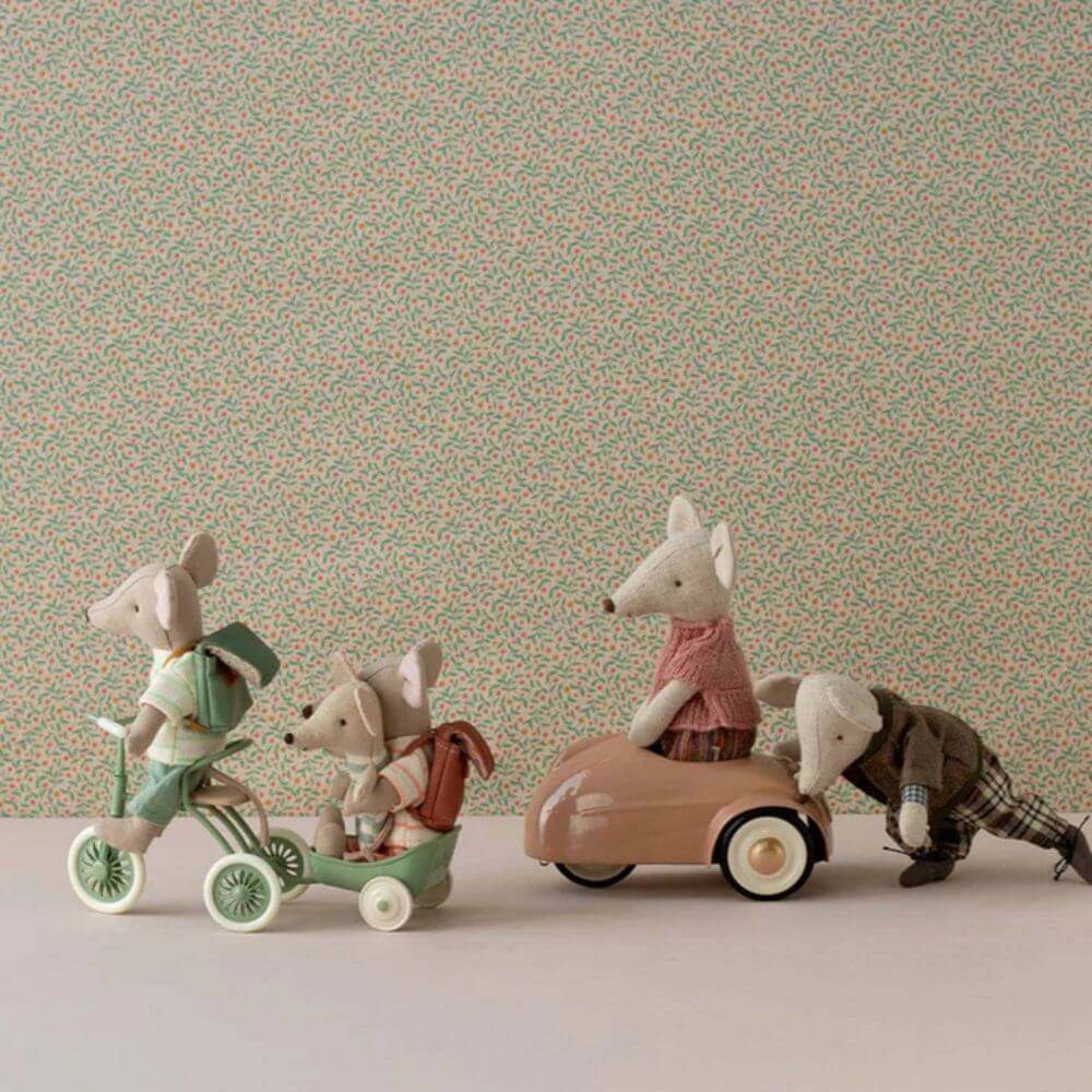 Maileg Abri a Tricycle, Mouse - Green