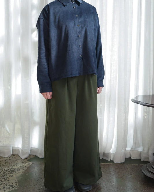 Metta Indra Shirt Soft Corduroy - Navy