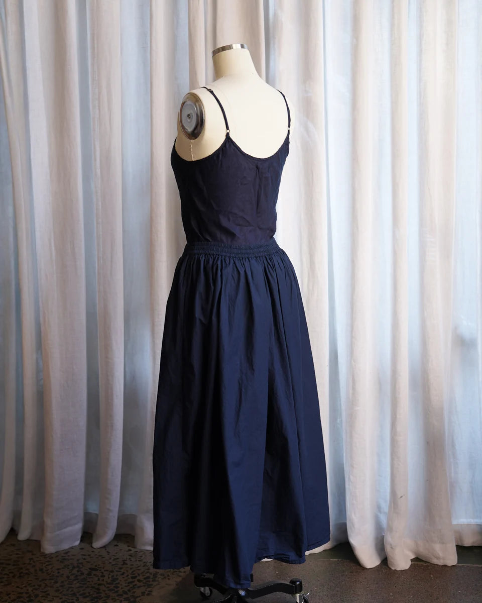 Metta Ulla Skirt - Cotton Poplin - Navy