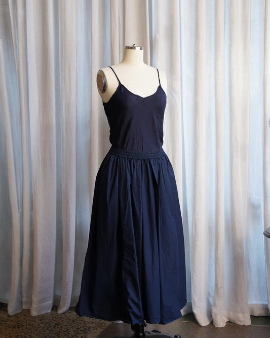Metta Ulla Skirt - Cotton Poplin - Navy