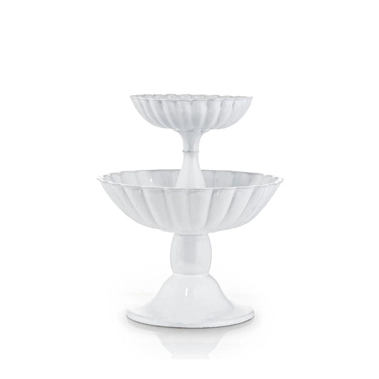 Astier de Villatte Peggy 2 Levels Fruit Stand