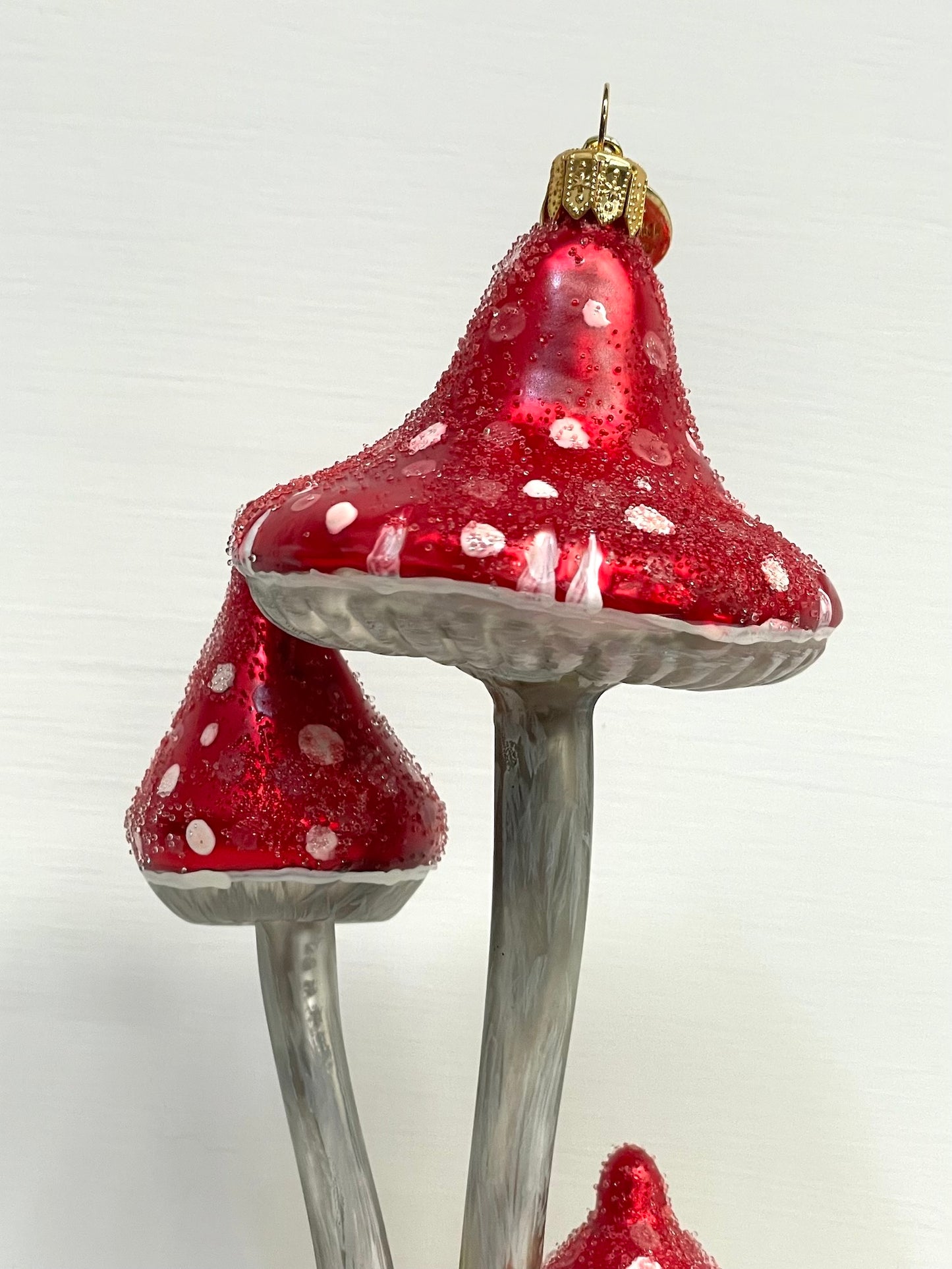 Polish Glass Christmas Ornament - Mushroom Cluster