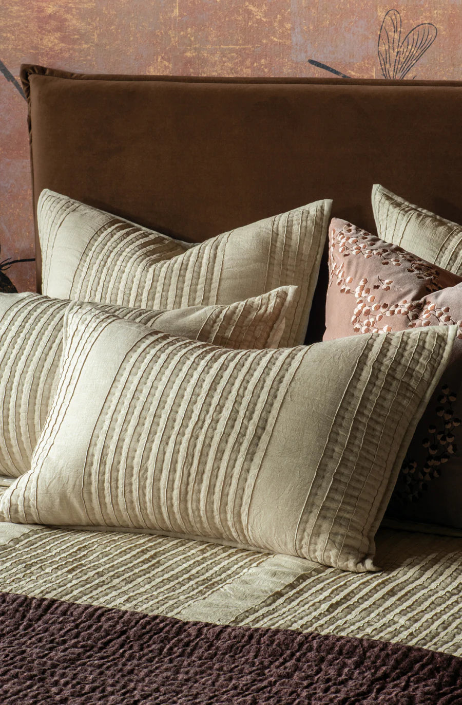 Bianca Lorenne 'Puritsu Sand' Pair Of Pillowcases