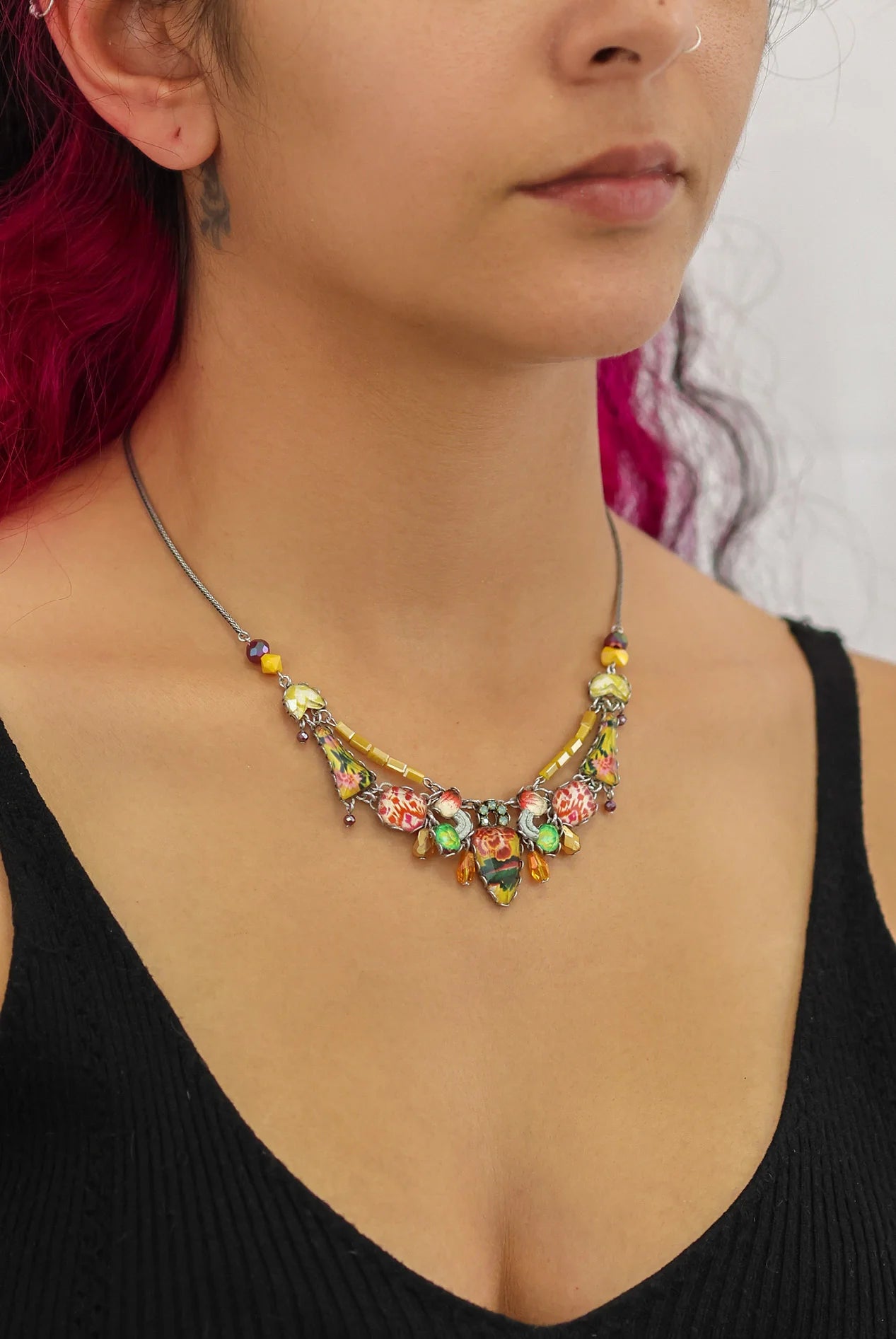 Ayala Bar Sunflower Surprise Beaded Necklace