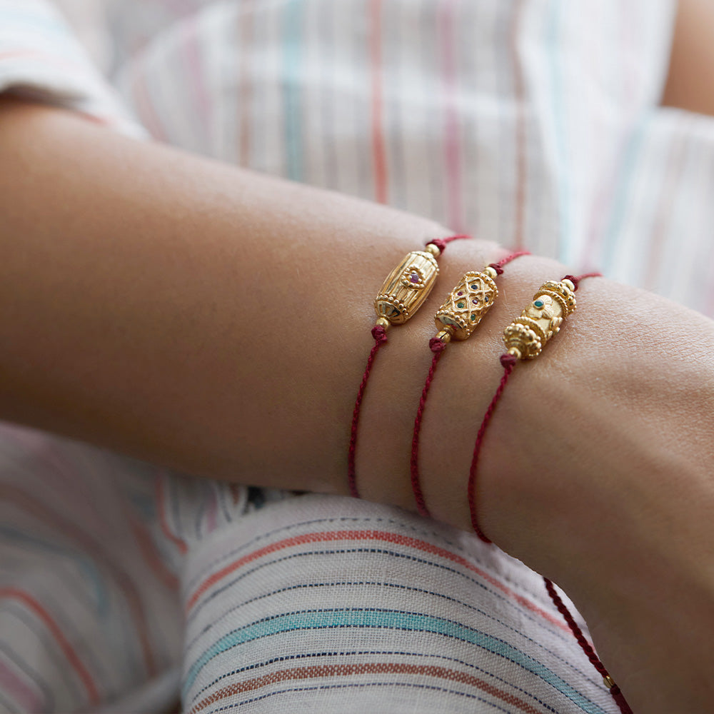 Fine French Gold Bracelet - 'Rakhi I See You'