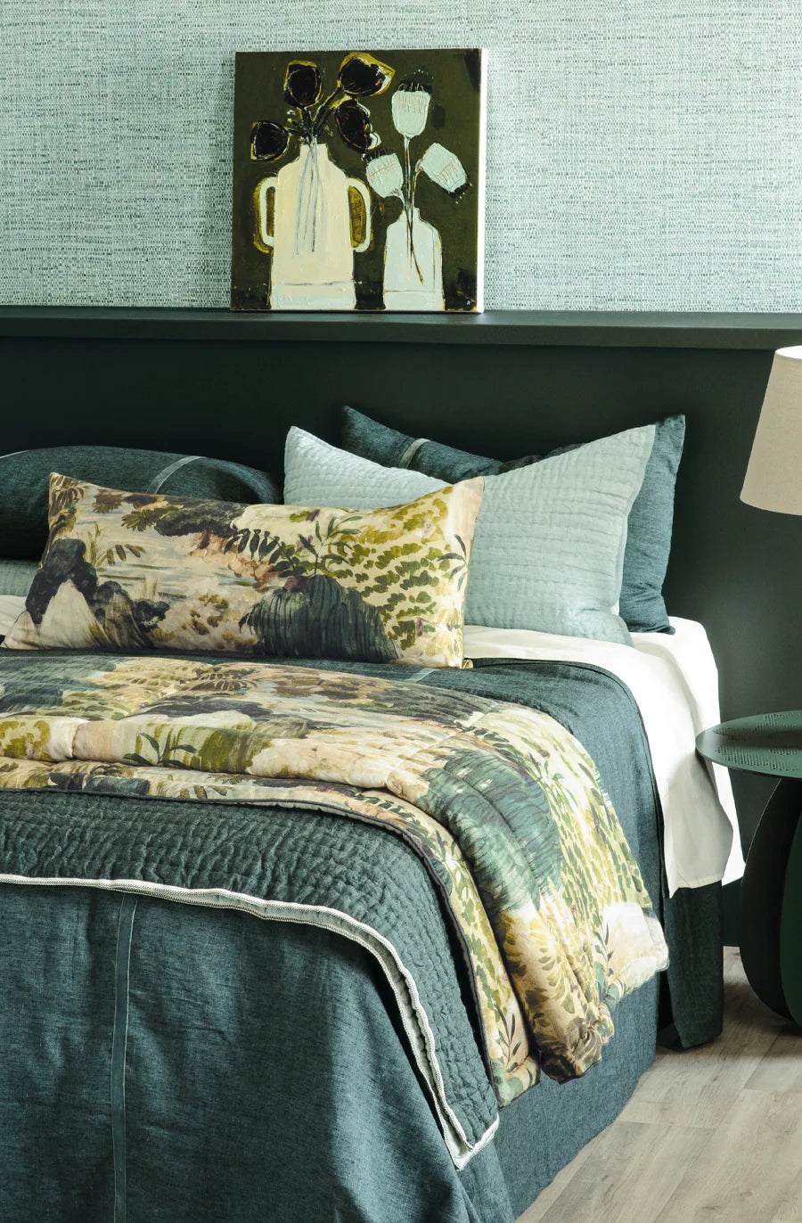 Bianca Lorenne 'Floresta Verde' Bolster Cushion