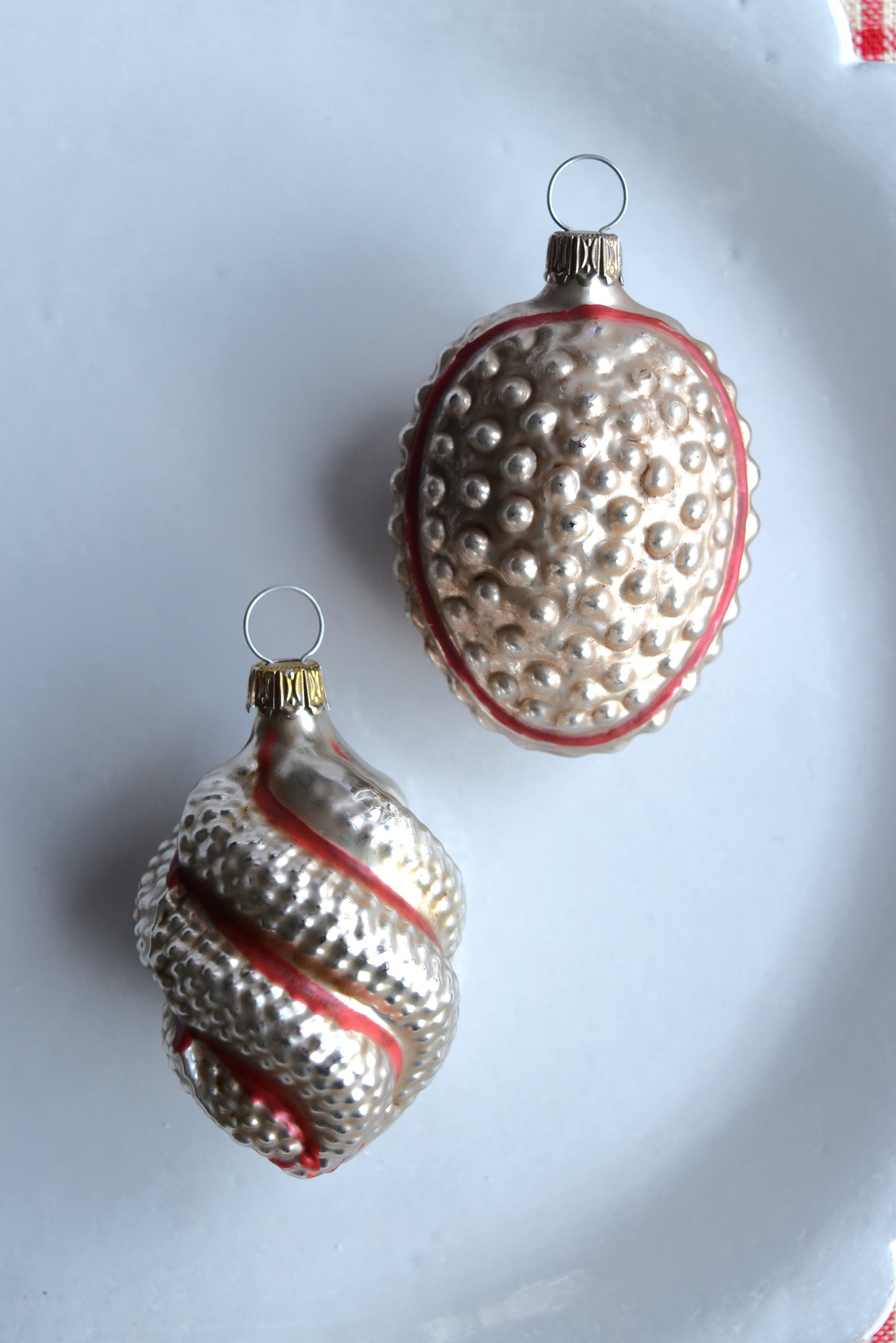 Santa & Swirl - Nostalgic German Christmas Ornaments - Set XII