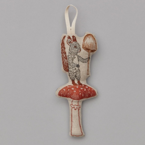Coral & Tusk 'Squirrel with Mushroom' Ornament