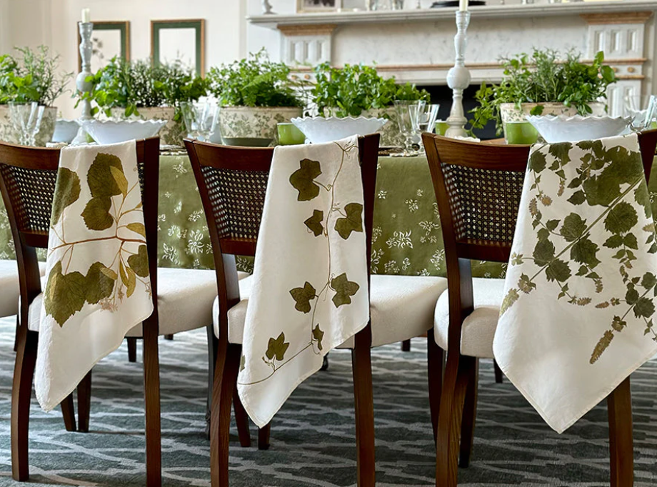 Summerill & Bishop 'Tisane Herb' Set of 6 Linen Napkins