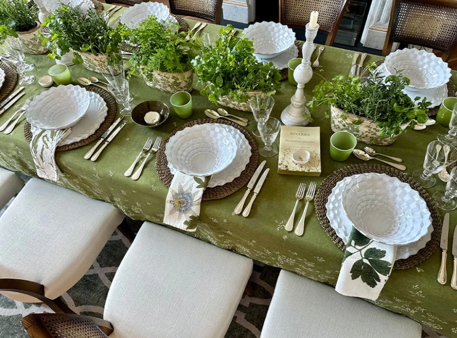 Summerill & Bishop 'Tisane Herb' Set of 6 Linen Napkins