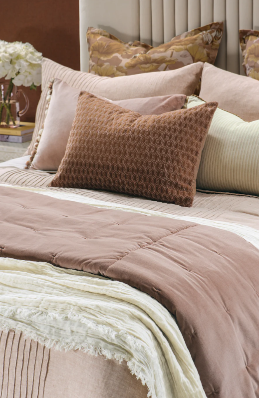 Bianca Lorenne 'Lilypad Pink Clay' Rectangle Cushion