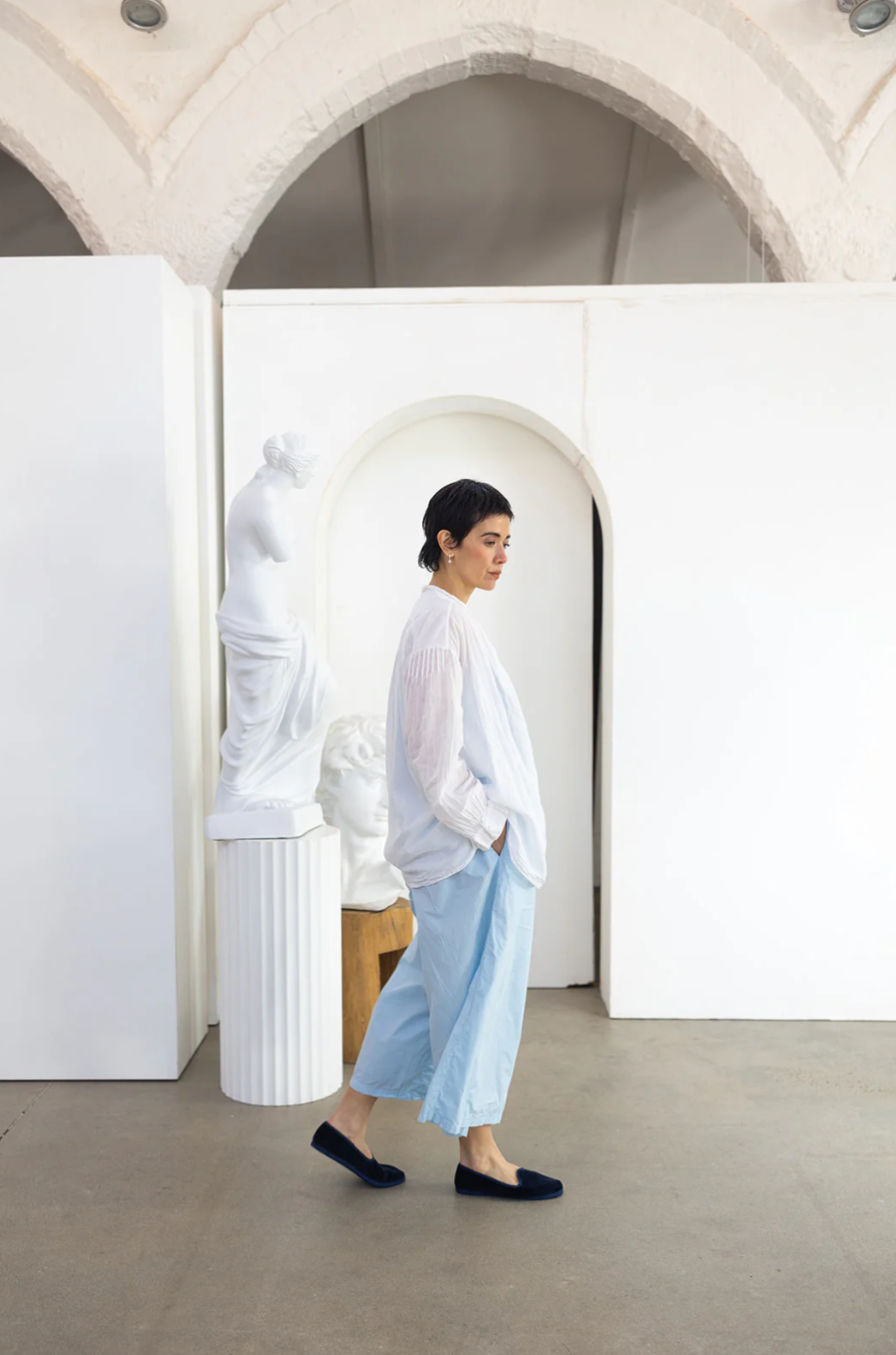 Metta Hill Shirt Cotton Voile - White