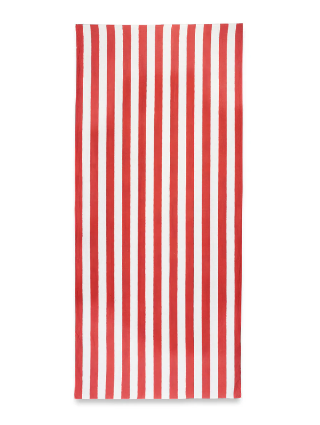 Summerill & Bishop 'Red & White Stripe' Linen Tablecloth