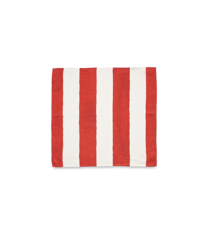 Summerill & Bishop 'Red & White Stripe' Linen Napkin