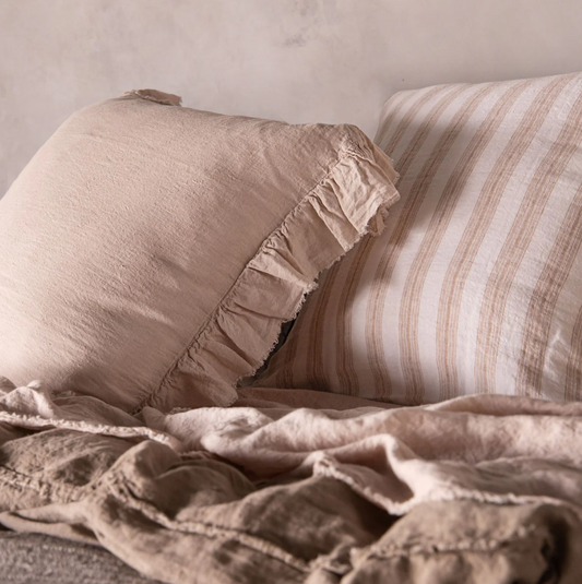 Hale Mercantile 'Kristine' Frill Edge European Linen Pillowcase