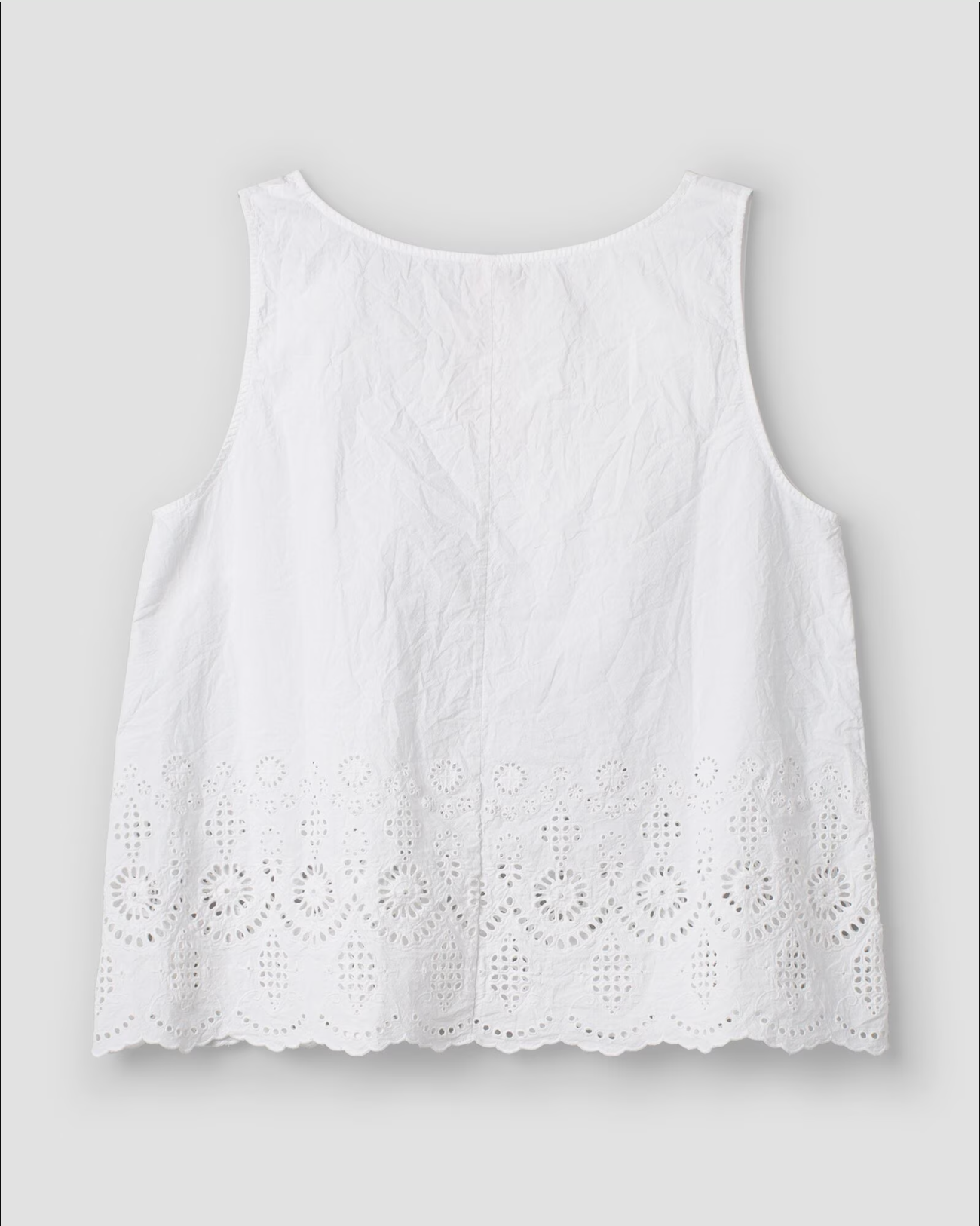 Ewa i Walla 'Aino' V-Neck Top With Embroidery In White LAST ONE Size Medium