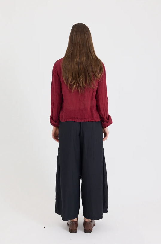 Metta Lilly Top - Light Gauze - Berry