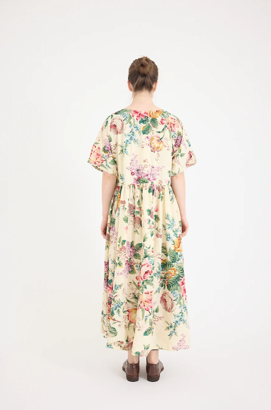 Metta Paloma Dress - Cotton Poplin - Bouquet Print