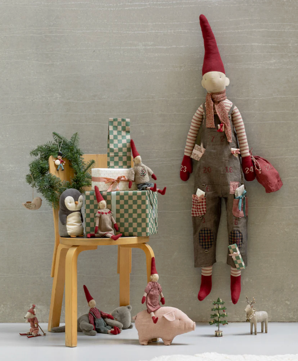 Maileg Christmas Advent Calendar Elf Boy With Overalls