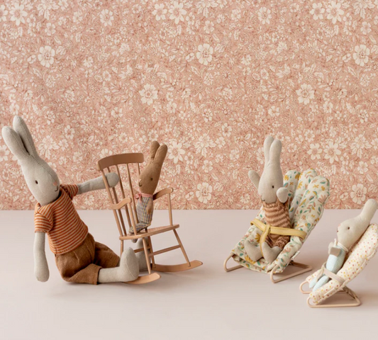 Maileg Rocking Chair Miniature Dark Sand