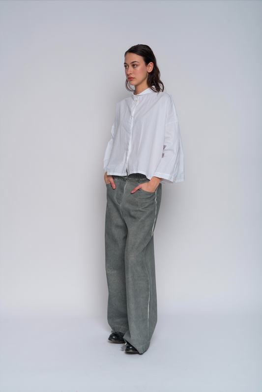 Aequamente Button Up Shirt - White