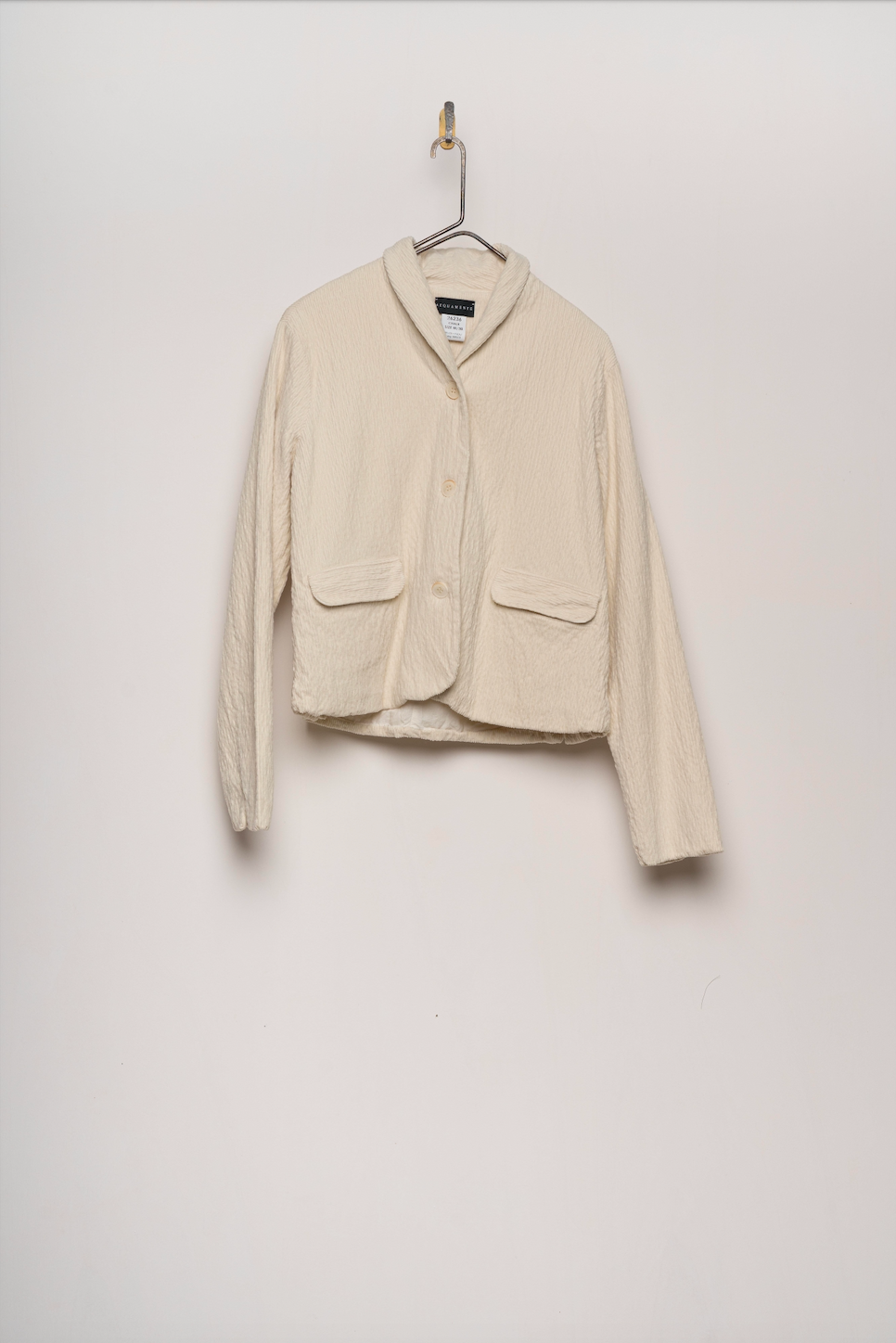 Aequamente Corduroy Button Up Jacket - Chalk
