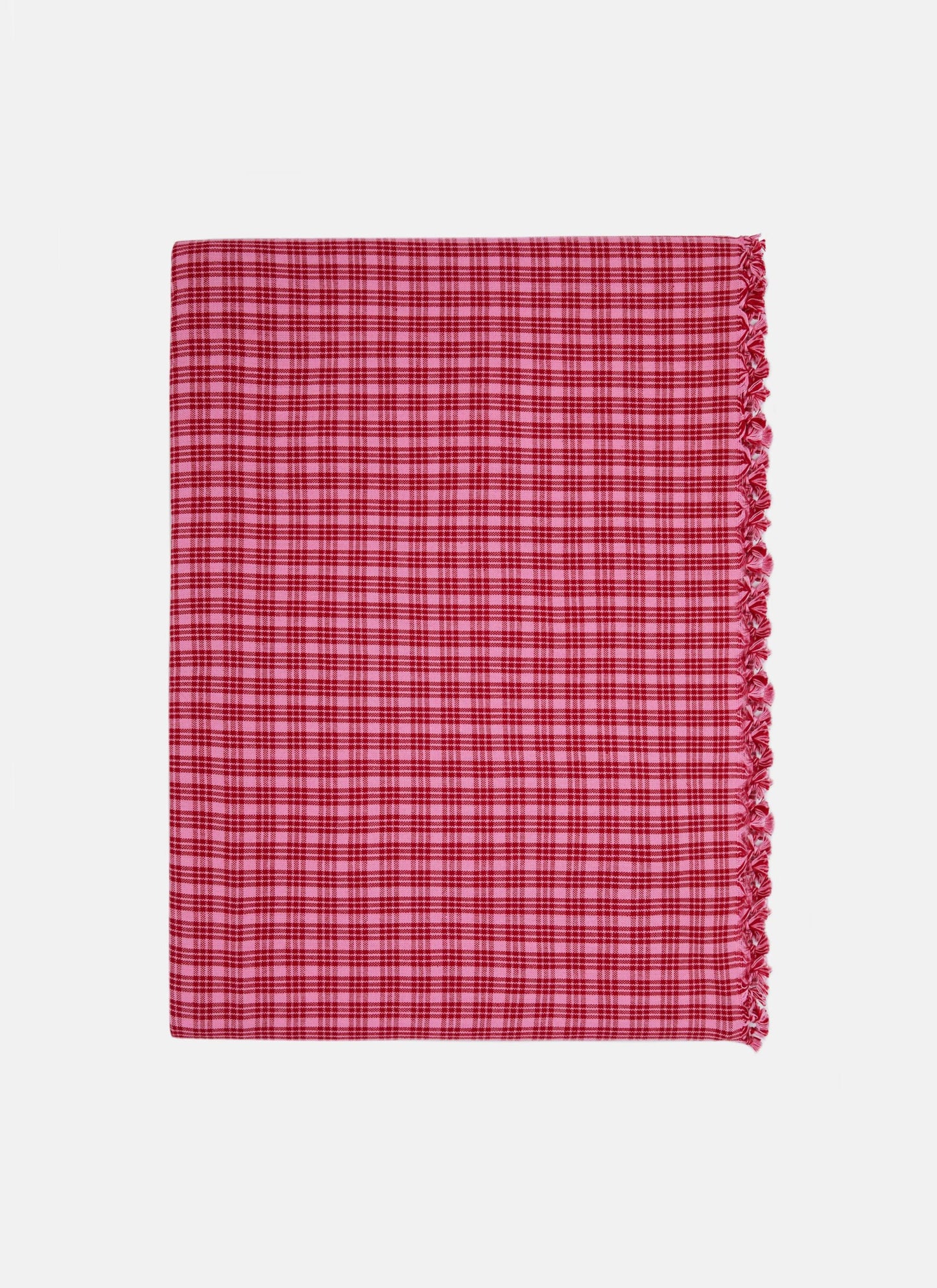 Heather Taylor Home 'Katherine Plaid - Valentine' Linen Tablecloth