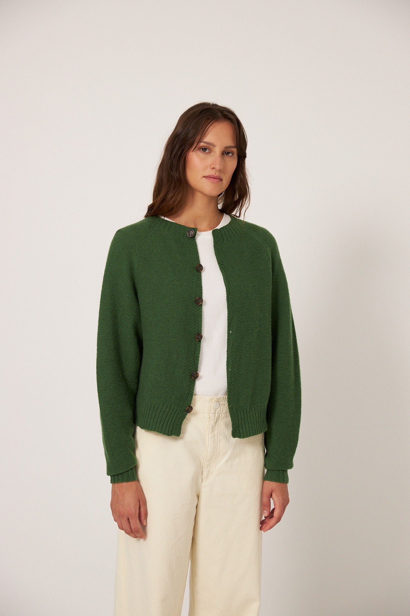 Francie Loft Cardigan Herb