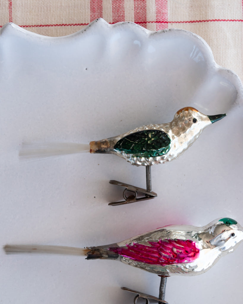 Vintage European Ornaments - Birds