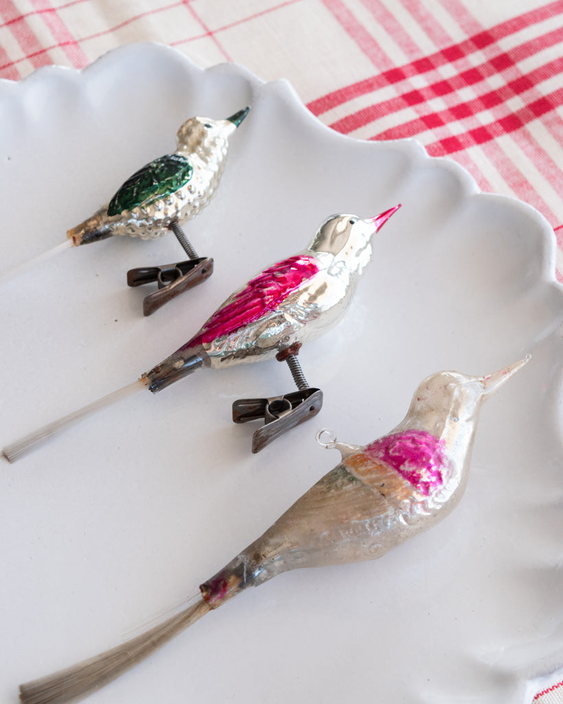 Vintage European Ornaments - Birds