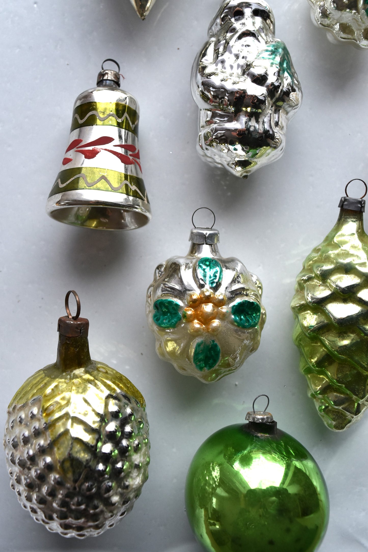 Vintage European Ornament Set - Green II