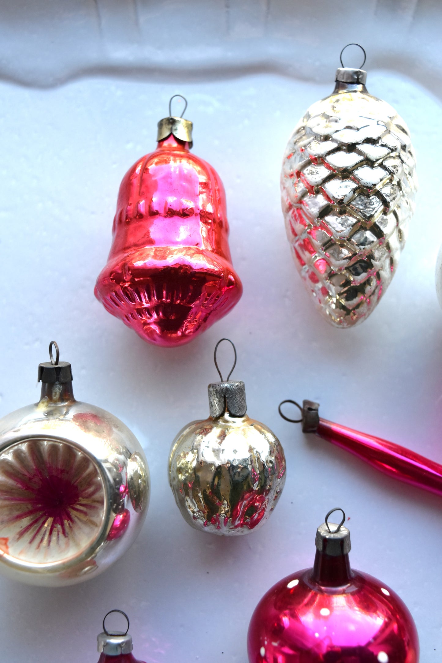 Vintage European Ornament Set - Pink I