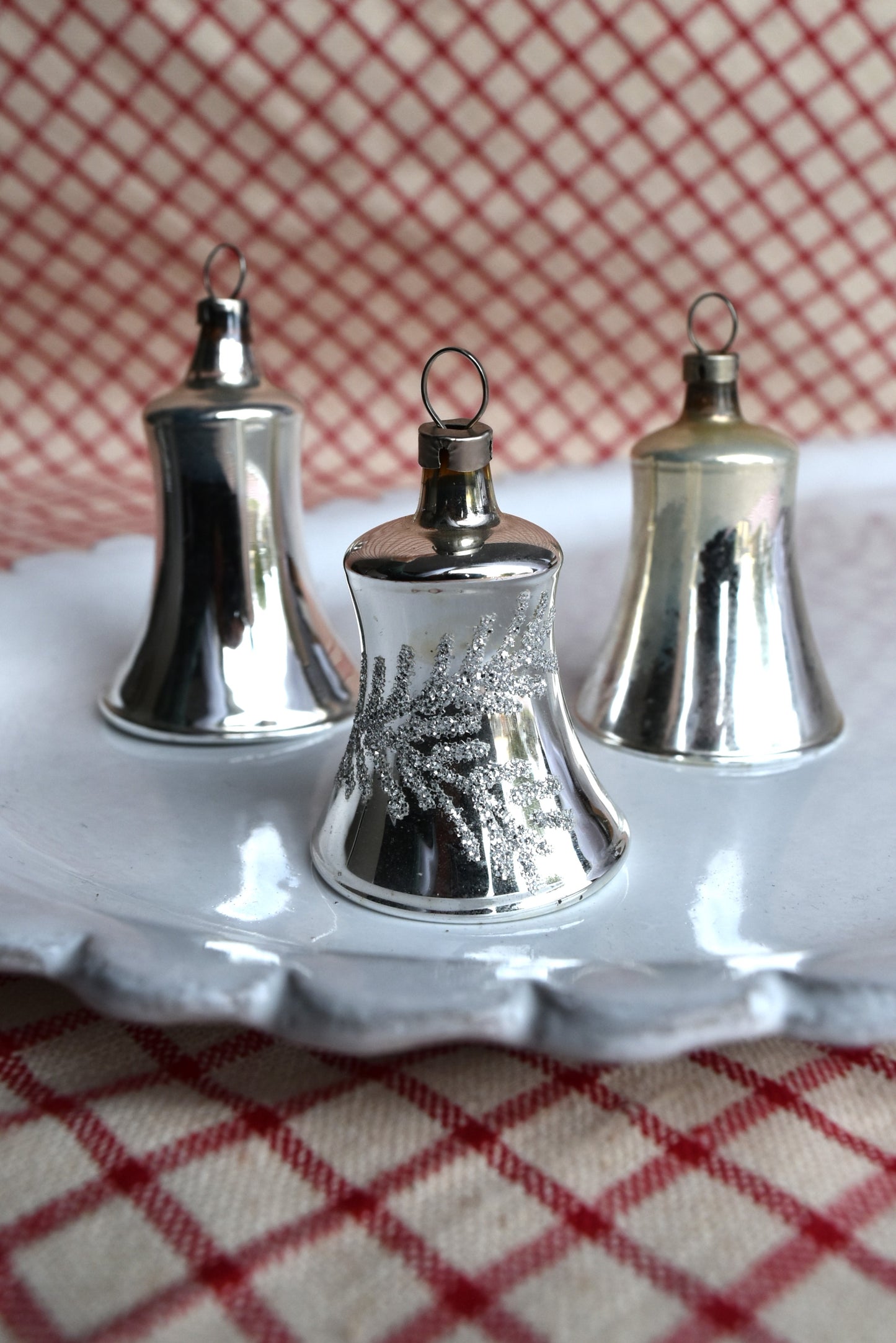 Vintage European Ornament Set - Silver Bells II