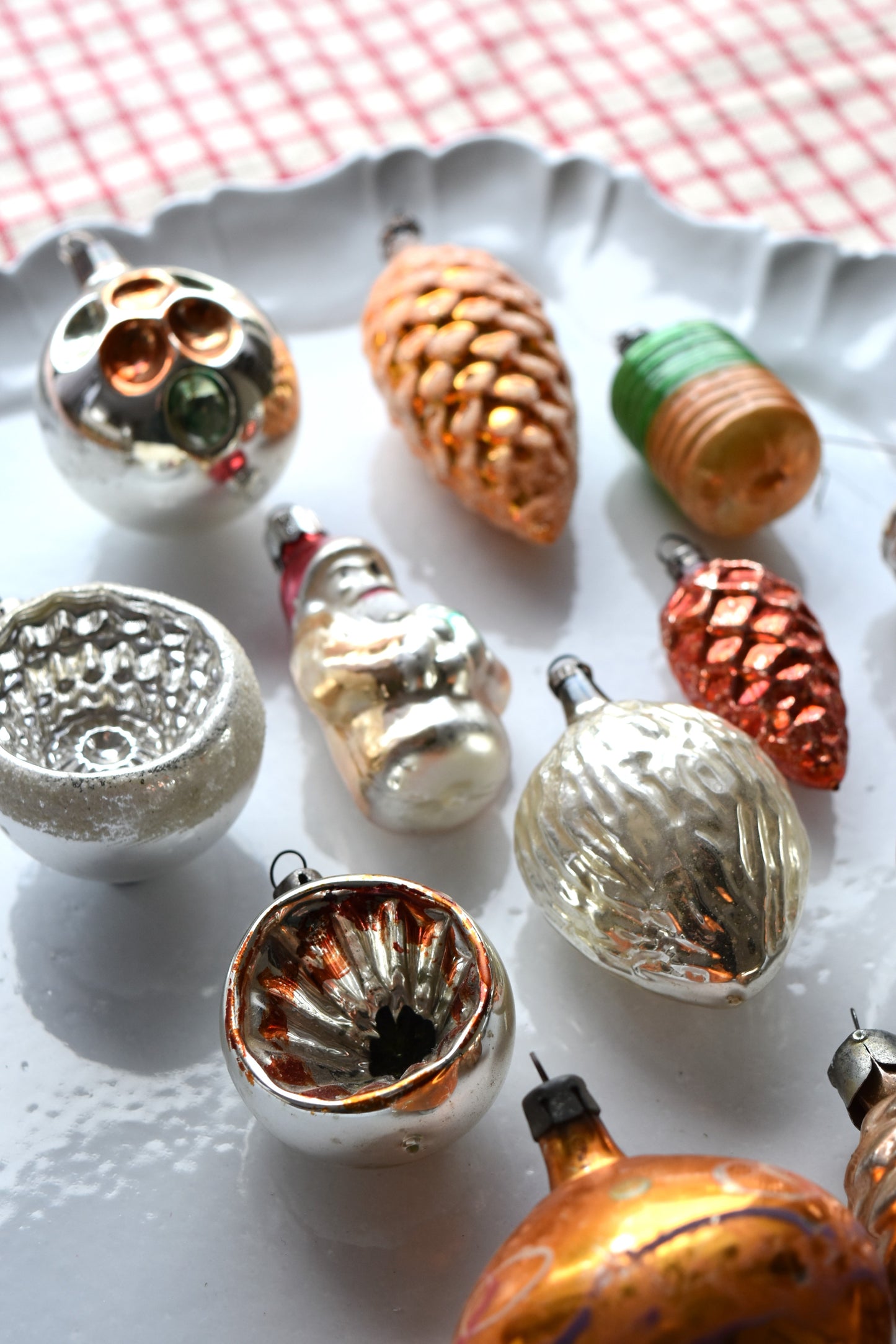 Vintage European Ornament Set - Warm Gold I