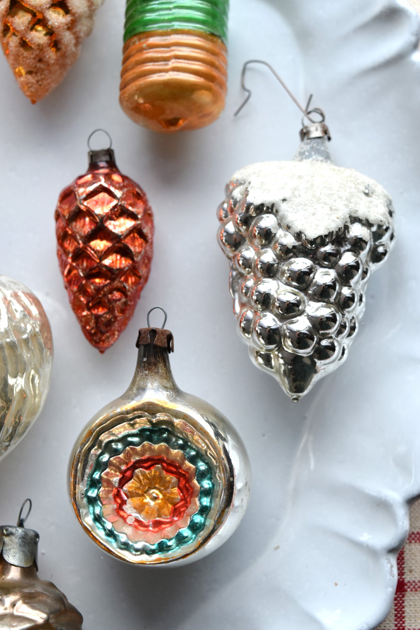 Vintage European Ornament Set - Warm Gold I