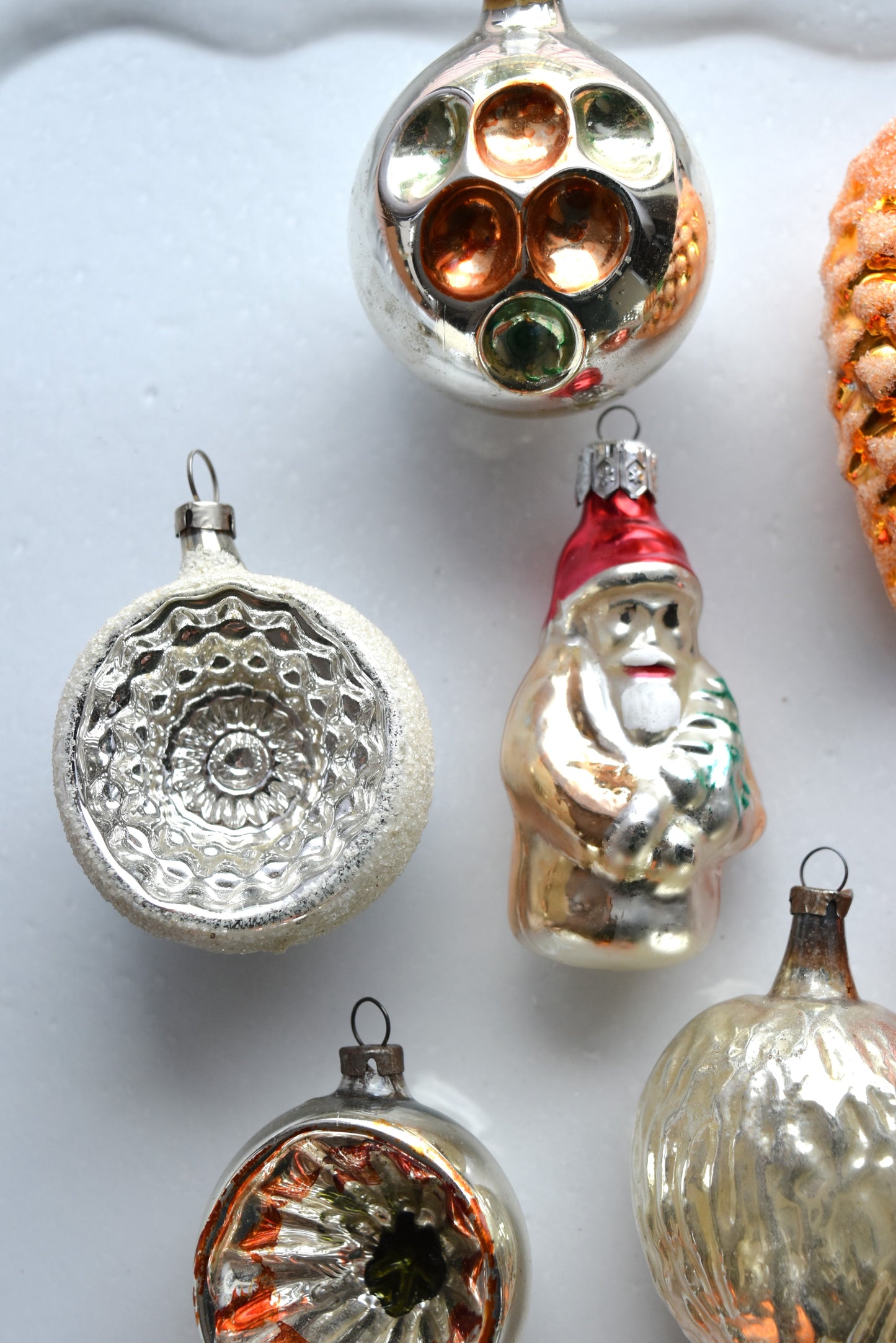 Vintage European Ornament Set - Warm Gold I