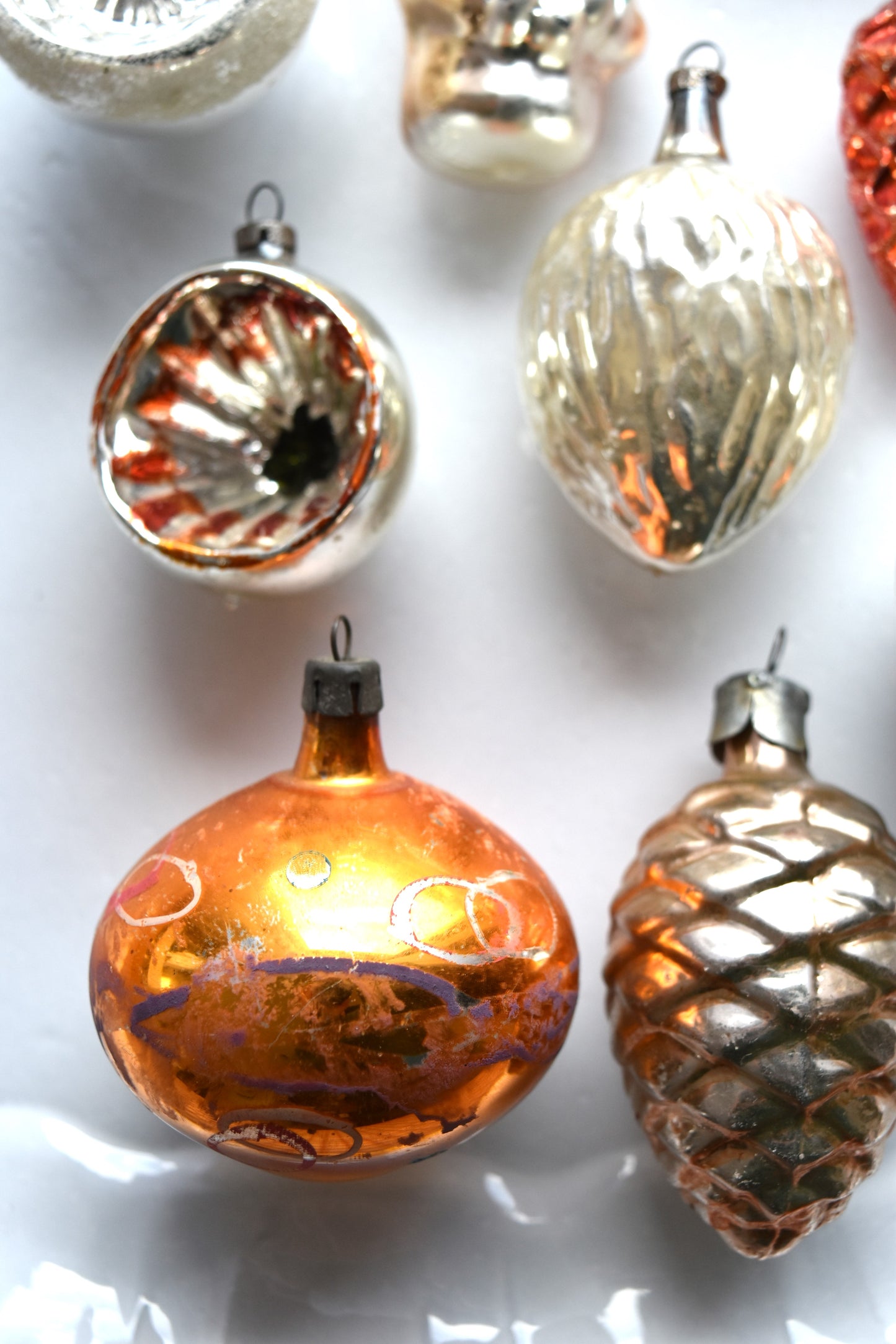 Vintage European Ornament Set - Warm Gold I